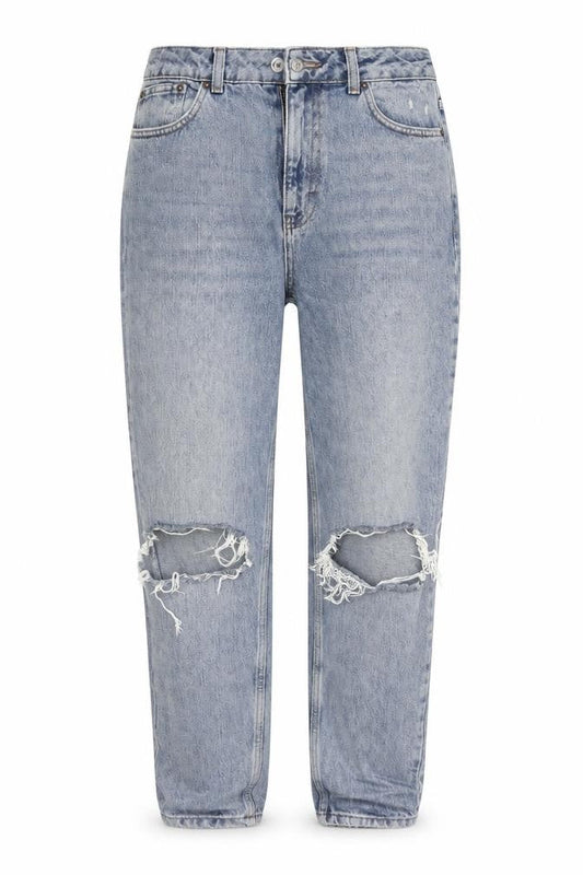 Womens UK Size 28 in Topshop Regular Fit Mom Blue Jeans