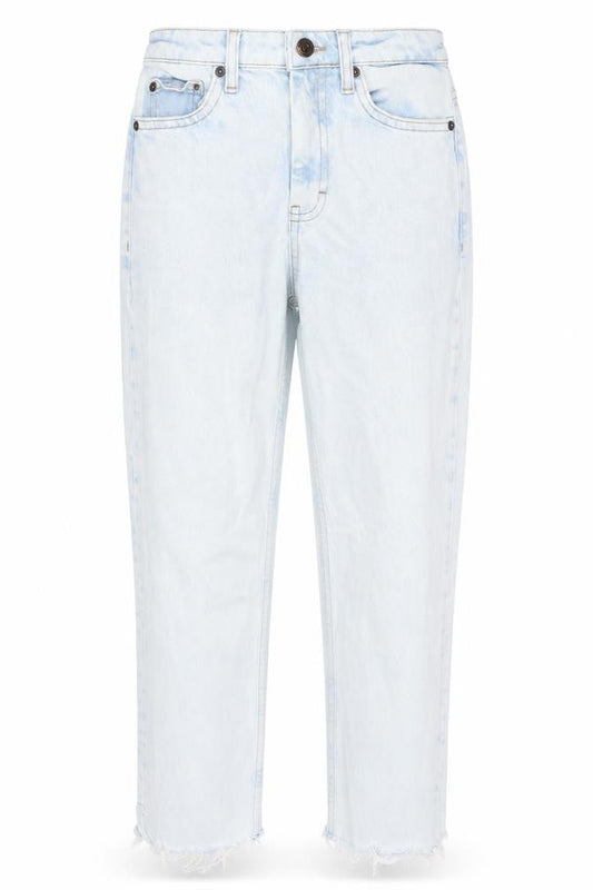 Womens UK Size 25 in Topshop Regular Fit Cropped Blue Jeans