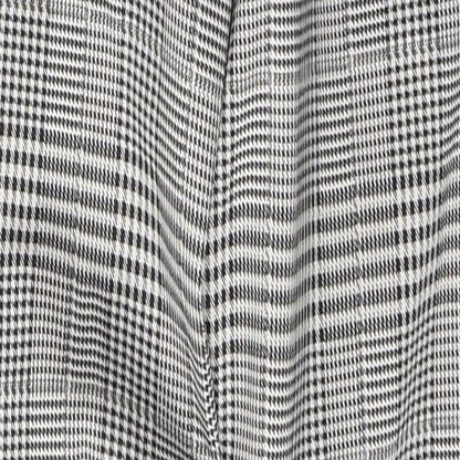 H&M Womens White Houndstooth Cotton Snow Pants Trousers Size 6 L26 in Regular Button