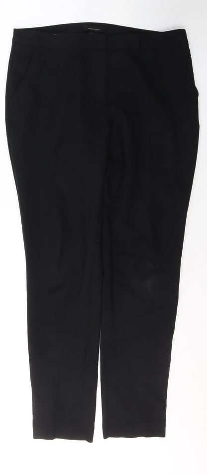 Womens UK Size 12 Atmosphere Regular Fit  Black Trousers