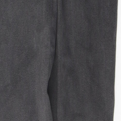 Denim & Co. Womens Grey  Cotton Skinny Jeans Size 12 L28 in Regular Button