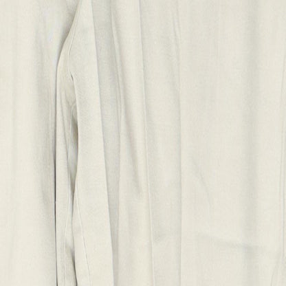 BHS Womens Beige  Cotton Straight Jeans Size 12 L27 in Regular Button