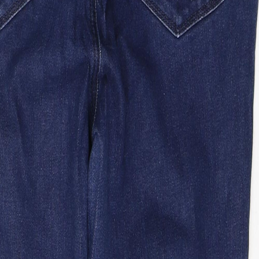 Nudj Womens Blue  Cotton Skinny Jeans Size 12 L29 in Regular Button