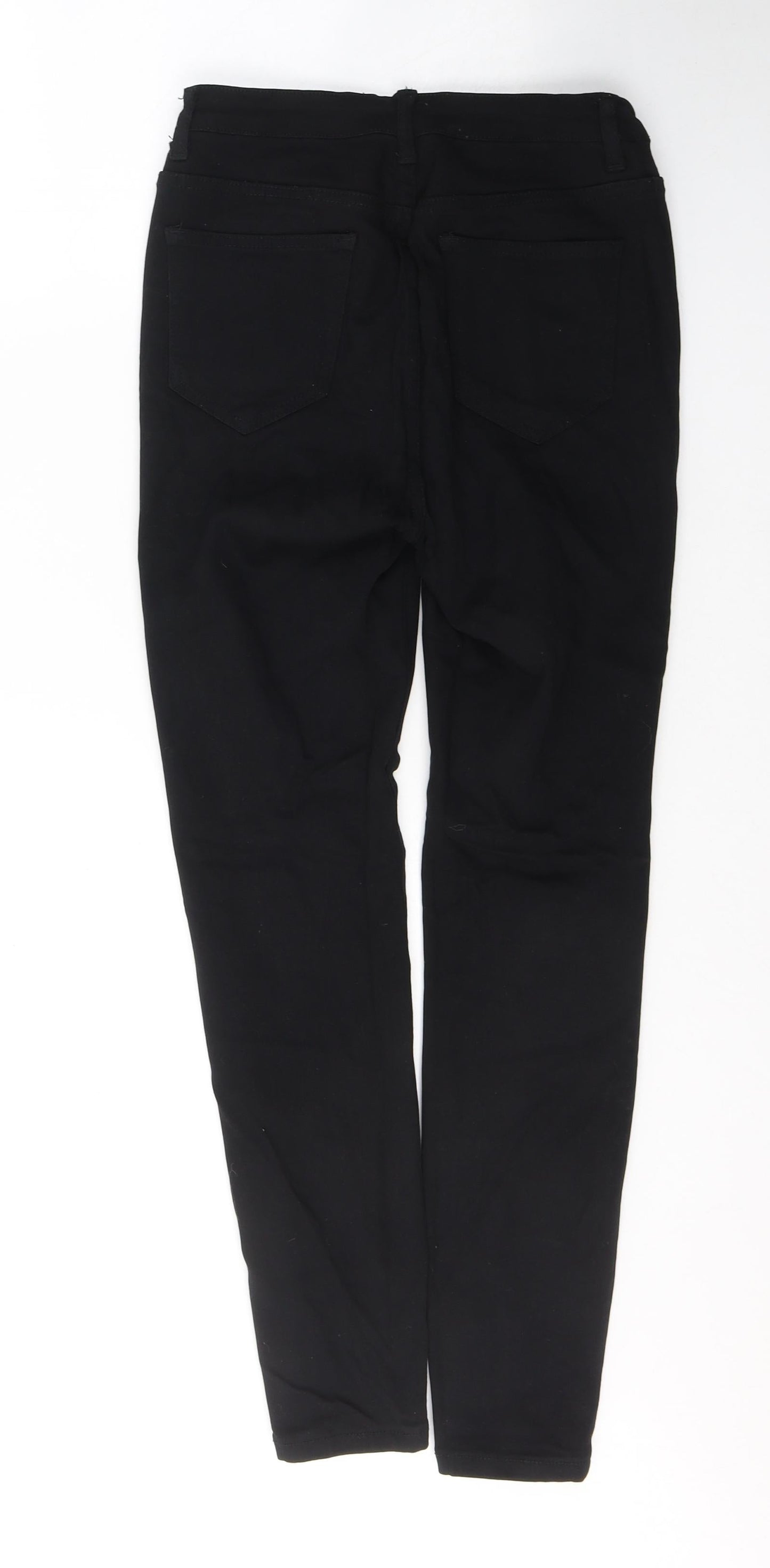 SheIn Womens Black  Cotton Skinny Jeans Size S L27 in Regular Button