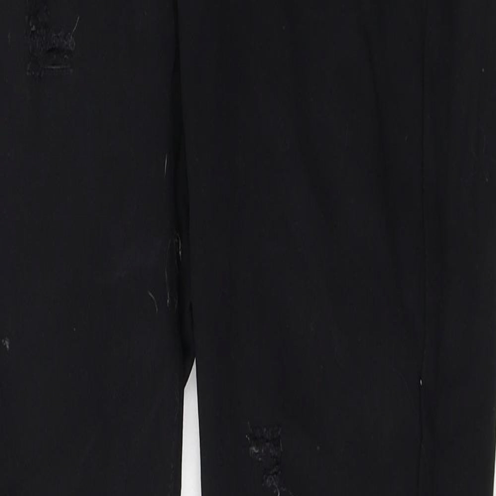 SheIn Womens Black  Cotton Skinny Jeans Size S L27 in Regular Button