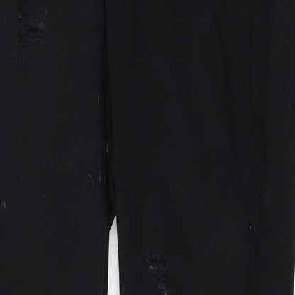 SheIn Womens Black  Cotton Skinny Jeans Size S L27 in Regular Button