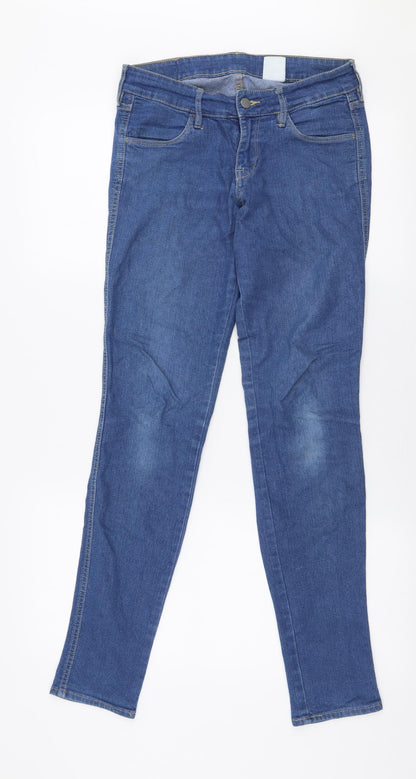 Womens UK Size 28 in H&M Slim Fit Skinny Blue Jeans