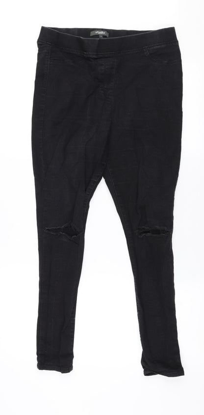 Womens UK Size 12 Studio Slim Fit Jegging Black Jeans