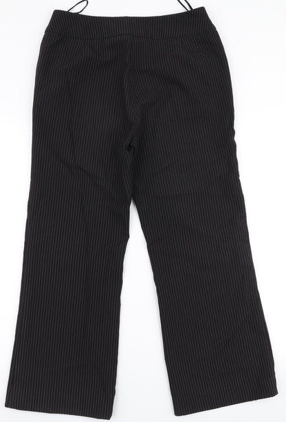Womens UK Size 12 Papaya Regular Fit  Black Trousers