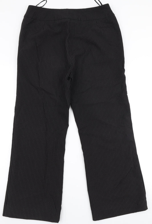 Womens UK Size 12 Papaya Regular Fit  Black Trousers