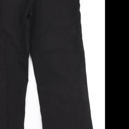 Womens UK Size 12 Papaya Regular Fit  Black Trousers