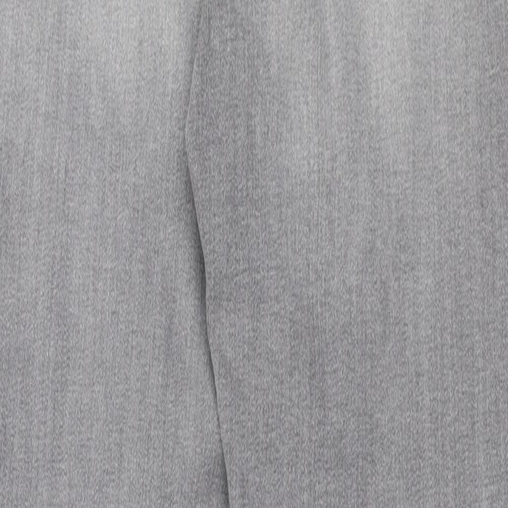 Denim Co Womens Grey  Cotton Skinny Jeans Size 12 L28 in Slim Zip