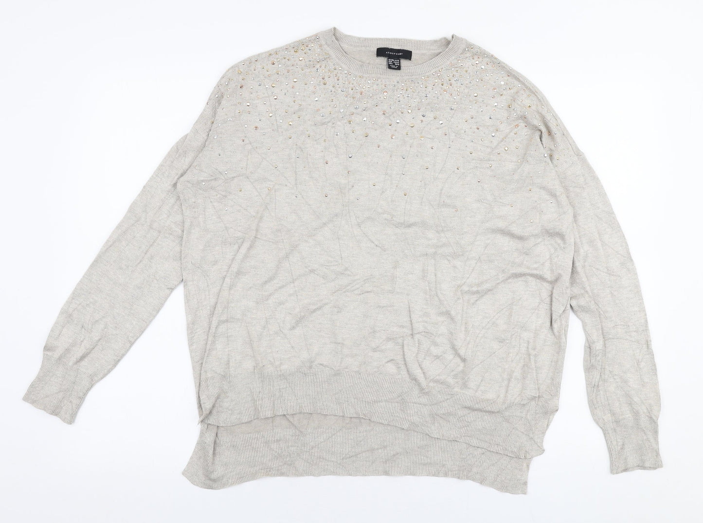 Womens UK Size L Atmosphere Beige Pullover Jumper