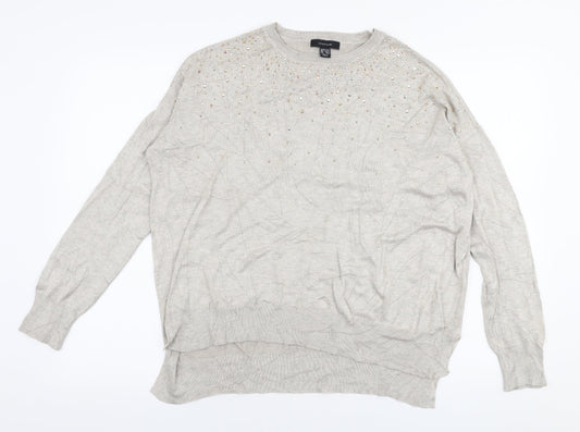Womens UK Size L Atmosphere Beige Pullover Jumper