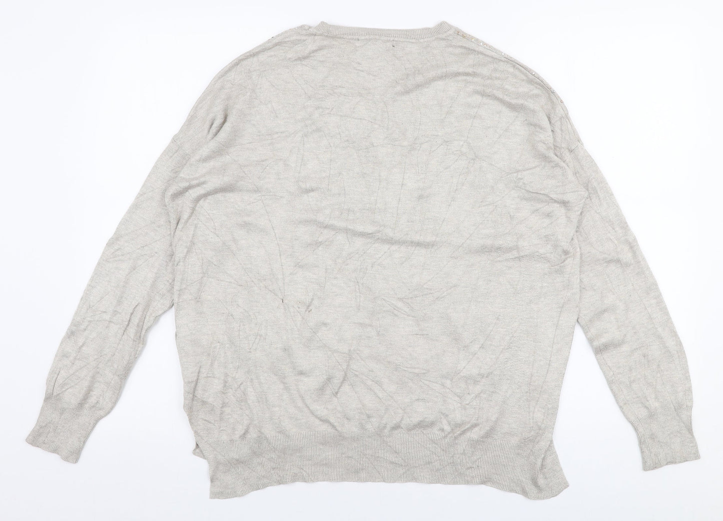 Womens UK Size L Atmosphere Beige Pullover Jumper
