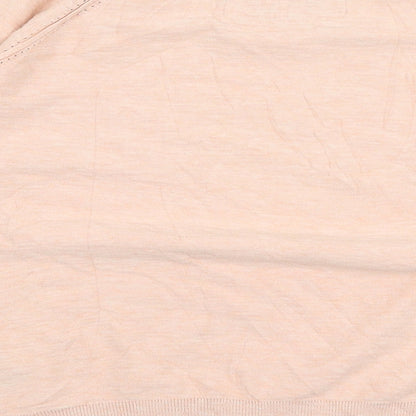 Marks and Spencer Womens Pink Round Neck  Cotton Pullover Jumper Size 14