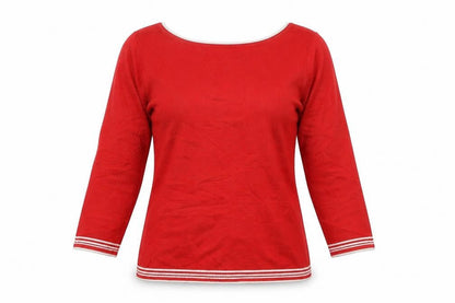 Womens UK Size 10 New Look Red Pullover Jumper