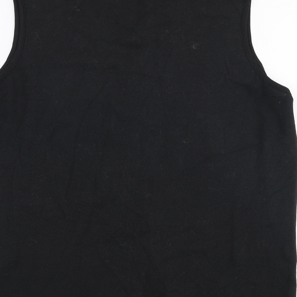 Womens UK Size L Bonmarche Black Basic Polo