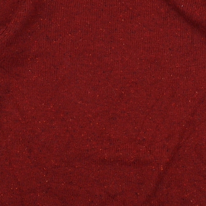 George Mens Red Round Neck  Acrylic Pullover Jumper Size M