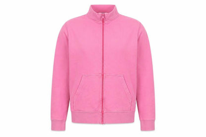 Air Womens Pink  Cotton Full Zip Sweatshirt Size 12  Zip
