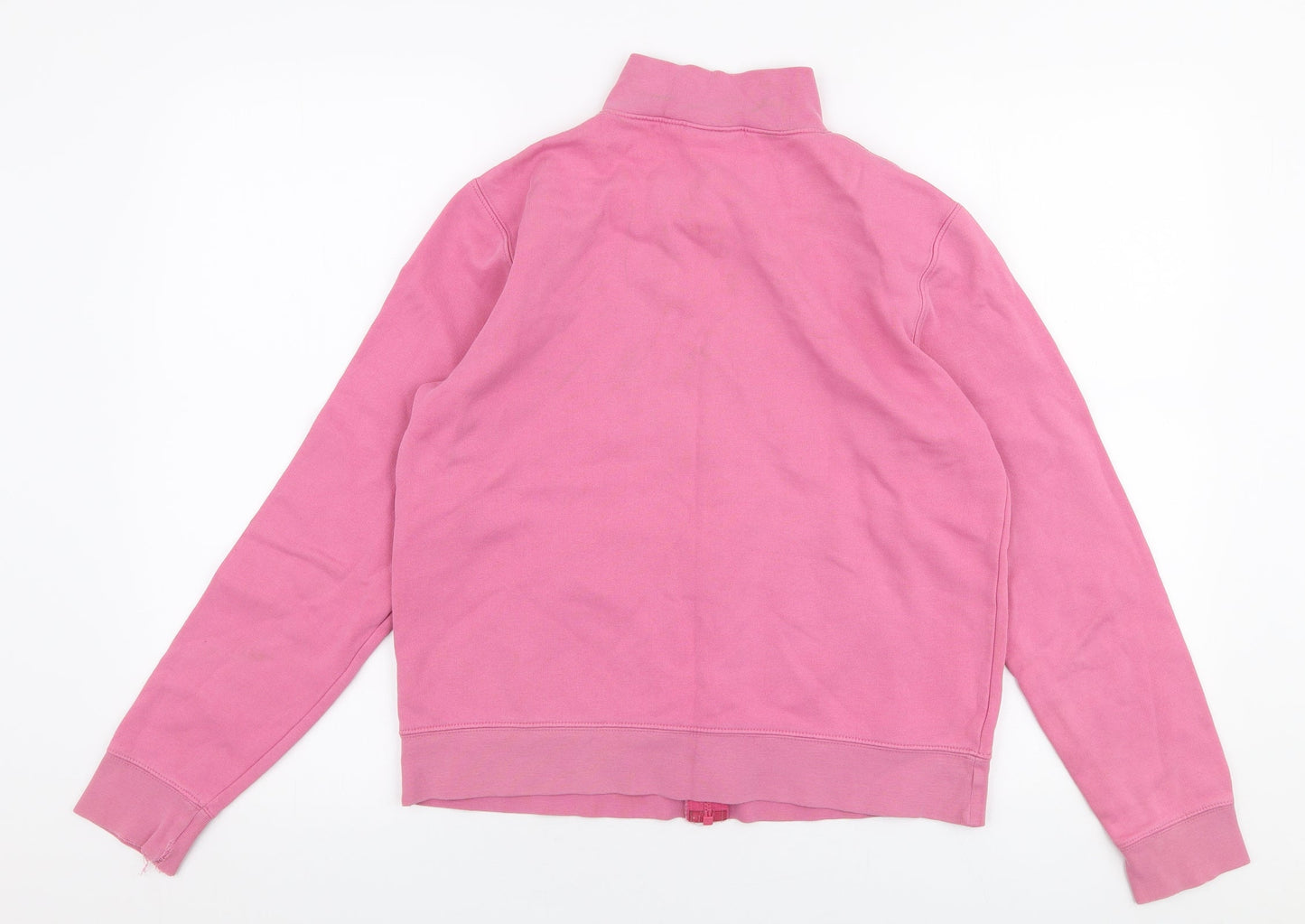 Air Womens Pink  Cotton Full Zip Sweatshirt Size 12  Zip