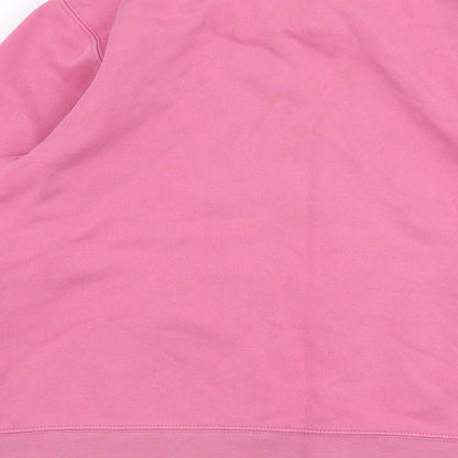 Air Womens Pink  Cotton Full Zip Sweatshirt Size 12  Zip