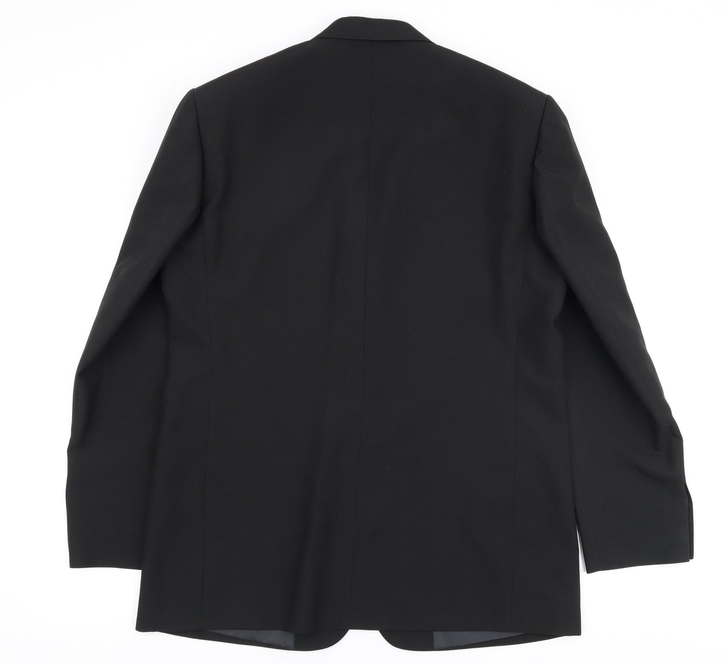 F&F Mens Black  Polyester Jacket Suit Jacket Size 42