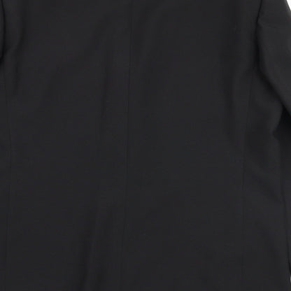 F&F Mens Black  Polyester Jacket Suit Jacket Size 42