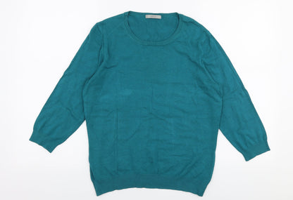 Womens UK Size 14 Marks and Spencer Blue Pullover Jumper