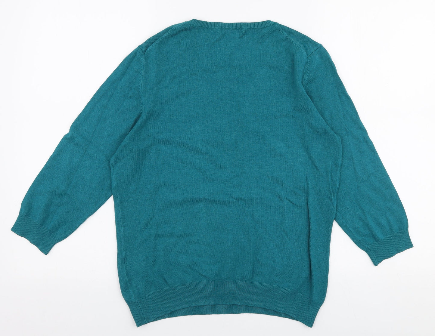 Womens UK Size 14 Marks and Spencer Blue Pullover Jumper