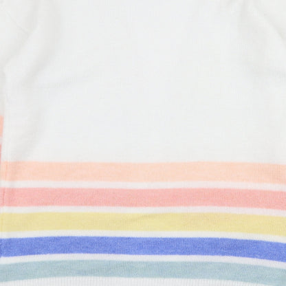Womens UK Size S Papaya Multicoloured Cardigan Jumper