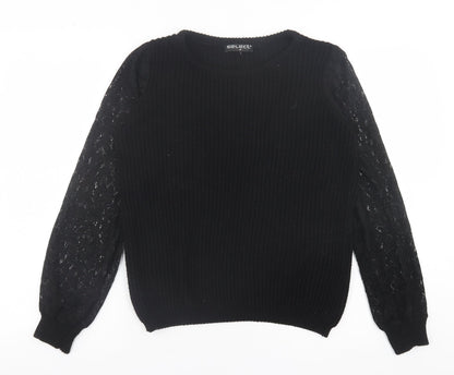 Womens UK Size M Select Black Pullover Jumper