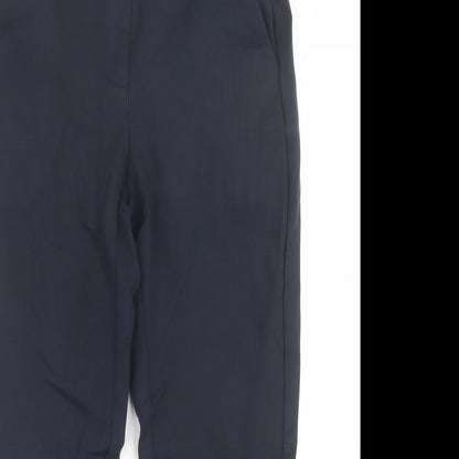 Womens UK Size 10 Marks and Spencer Regular Fit  Blue Trousers