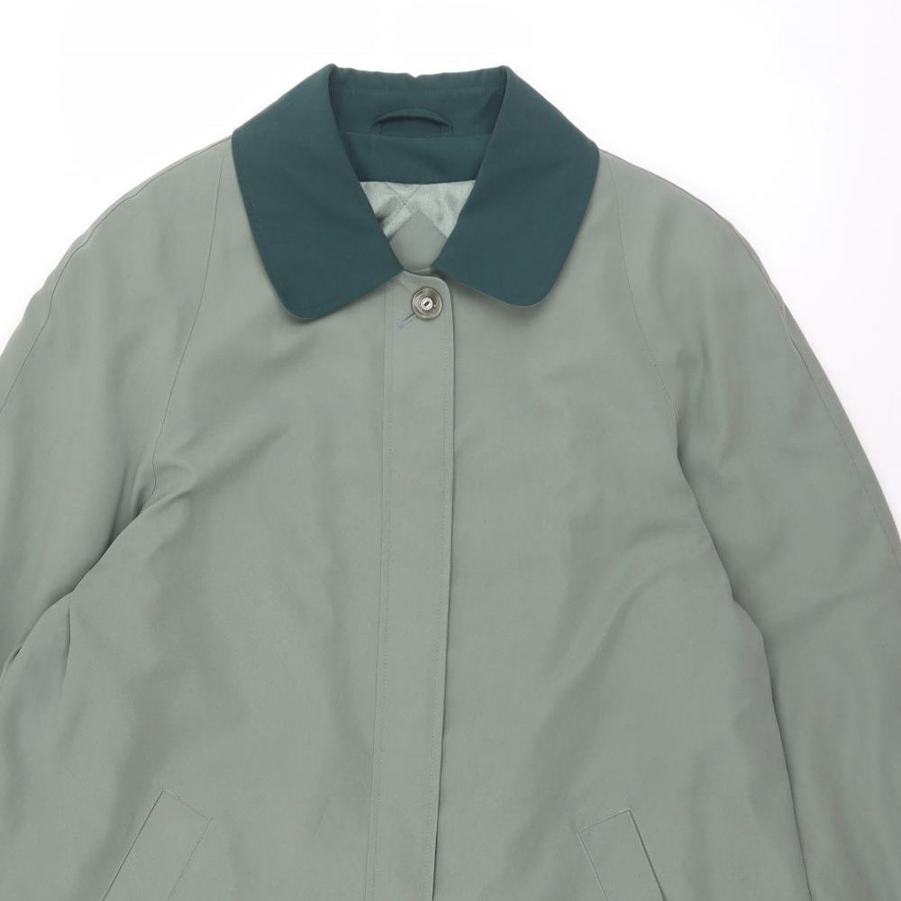 Womens UK Size 16 EWM Green Overcoat