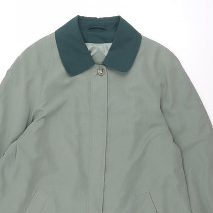 Womens UK Size 16 EWM Green Overcoat