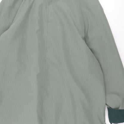 Womens UK Size 16 EWM Green Overcoat
