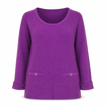 Womens UK Size 14 Marks and Spencer Purple Pullover Jumper