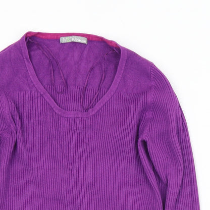 Womens UK Size 14 Marks and Spencer Purple Pullover Jumper