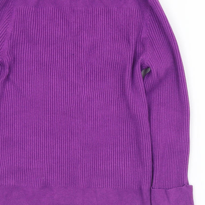 Womens UK Size 14 Marks and Spencer Purple Pullover Jumper
