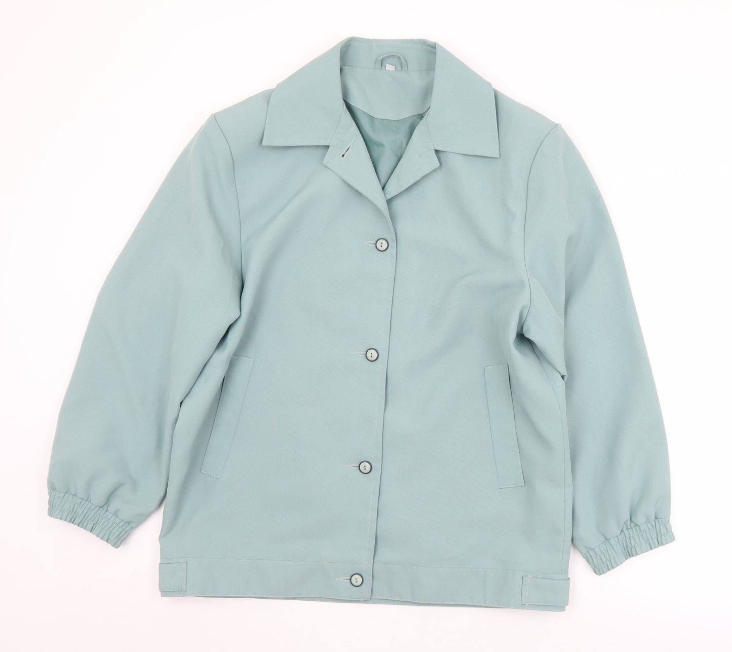 Womens UK Size 16 Preworn Green Overcoat