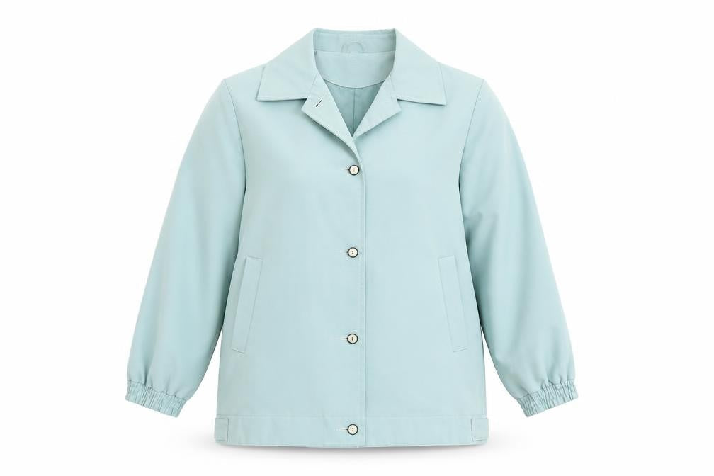 Womens UK Size 16 Preworn Green Overcoat