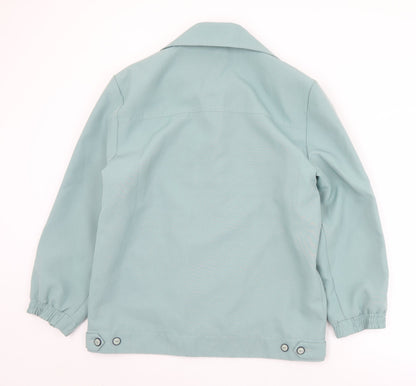 Womens UK Size 16 Preworn Green Overcoat
