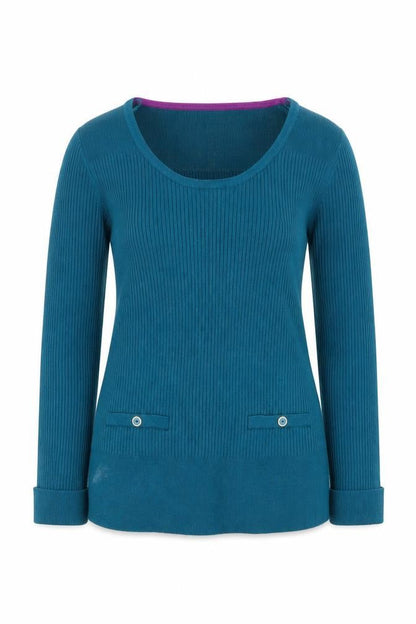 Womens UK Size 14 Marks and Spencer Green Pullover Jumper