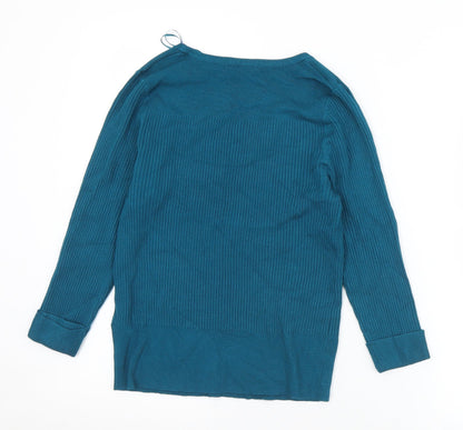 Womens UK Size 14 Marks and Spencer Green Pullover Jumper