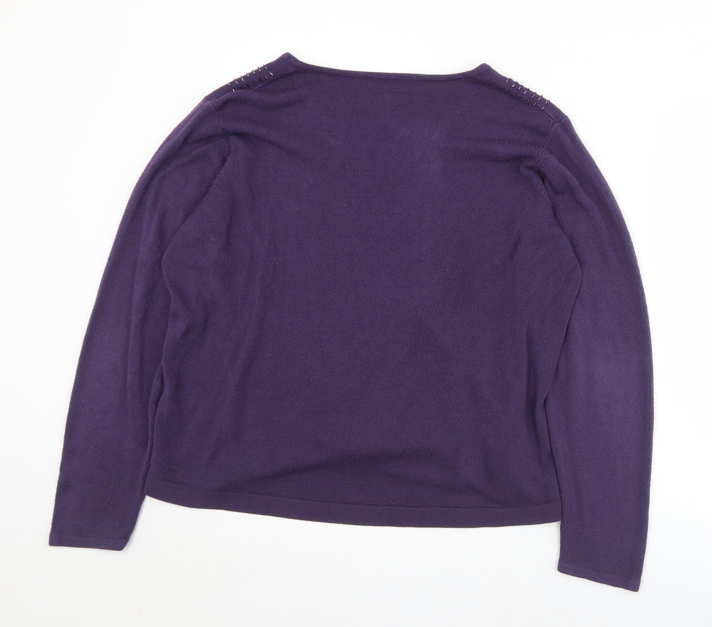 Womens UK Size XL BM Purple Pullover Jumper