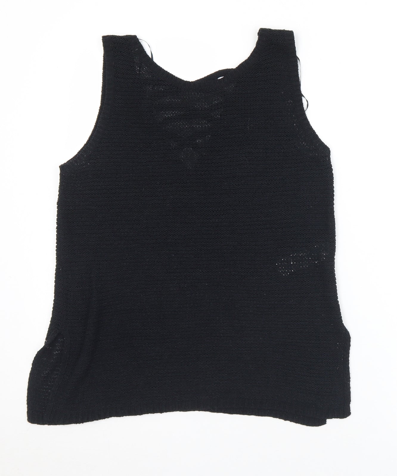 Womens UK Size 8 New Look Black Vest Jumper