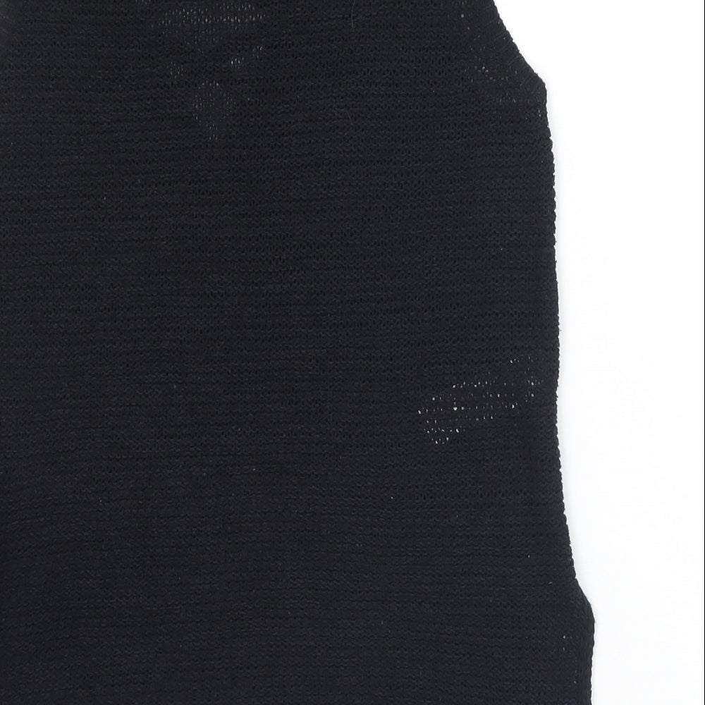 Womens UK Size 8 New Look Black Vest Jumper