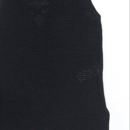 Womens UK Size 8 New Look Black Vest Jumper