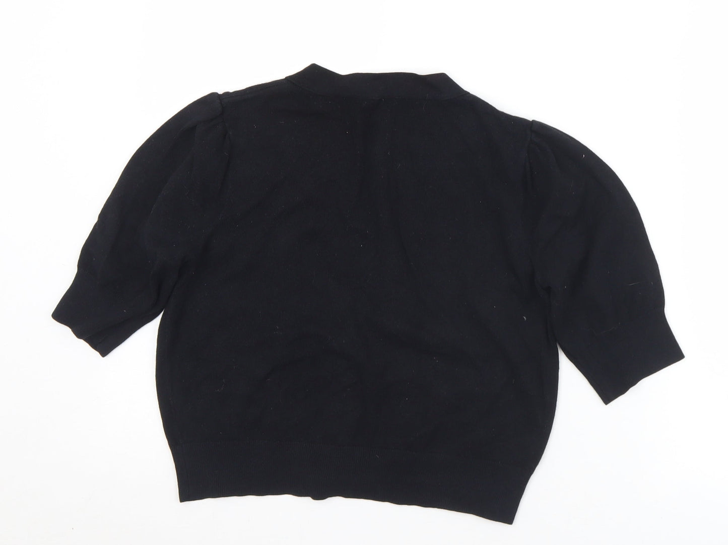 Womens UK Size 10 BHS Black Cardigan Jumper