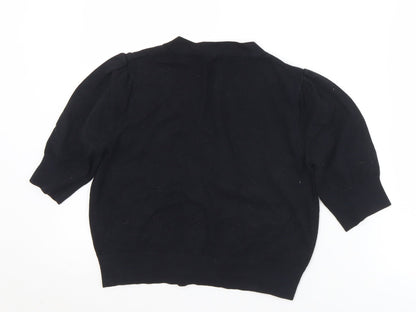 Womens UK Size 10 BHS Black Cardigan Jumper